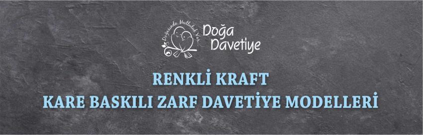 KARE - BASKILI ZARF